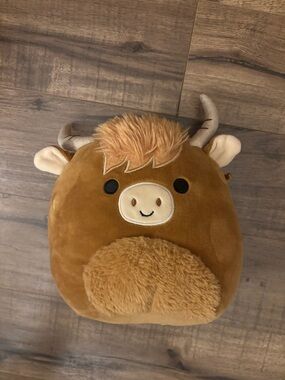 Plush Brown Highland Cow Stuffed Animal